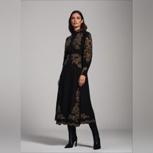 REBA Embroidered Paisley DRESS